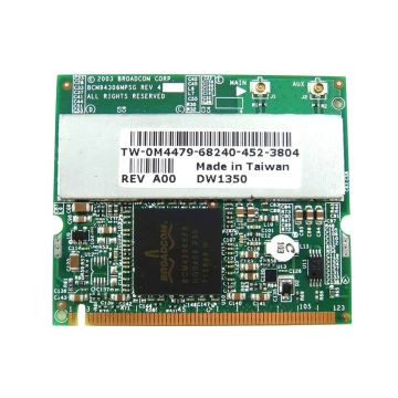 Dell M4479 (Broadcom BCM94306MPSG) Mini PCIe WLAN Network Interface Card - 54 Mbps - 802.11b/g - Low Profile (M4479) thumbnail