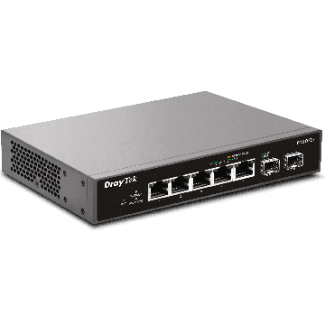 Draytek Switch Desk. DrayTek VigorSwitch PQ-1070x  2*SFP+/ 5*2,5GBE retail (VSWITCHPQ1070X-DE-AT-CH) thumbnail