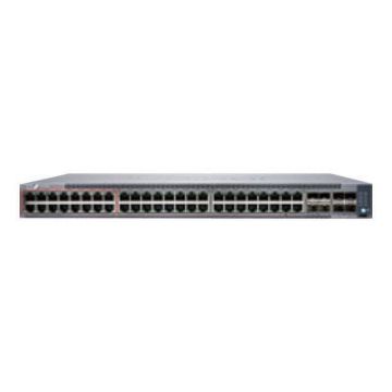 Juniper EX4100 48-Port 10/100/1000BaseT PoE+, 4x 10G SFP+ Uplink ports, 4x 25G SFP28 Stacking/Uplink ports, redundant fans, 1 AC (EX4100-48P) thumbnail