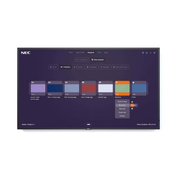 NEC MultiSync MA551-MPi4 Digitale signage flatscreen 139,7 cm (55") LCD 500 cd/m² 4K Ultra HD Zwart Type processor 24/7 (60005371) thumbnail
