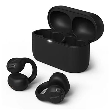 Philips 2000 series TAQ2000BK Headset True Wireless Stereo (TWS) Oorklem, Open-ear Oproepen/muziek Bluetooth Zwart (TAQ2000BK/00) thumbnail