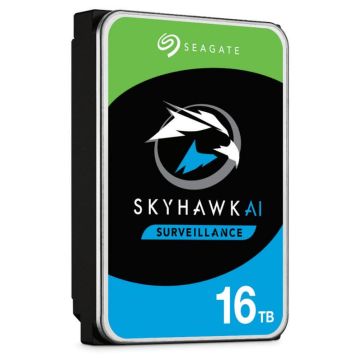 Seagate SkyHawk AI interne harde schijf 16 TB 7200 RPM 256 MB 3.5" SATA III (ST16000VE002) thumbnail