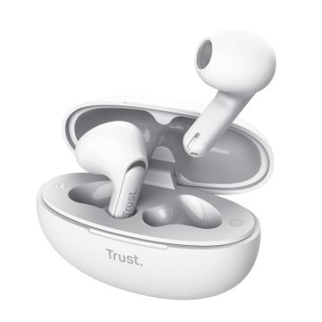 Trust Yavi Headset True Wireless Stereo (TWS) In-ear Oproepen/muziek USB Type-C Bluetooth Wit (25173) thumbnail