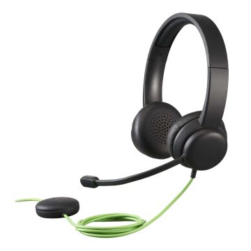 Acer GP.HDS11.01N hoofdtelefoon/headset Bedraad Hoofdband Oproepen/muziek Zwart (GP.HDS11.01N) thumbnail