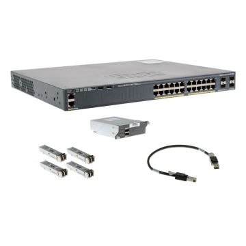 Cisco Cat. 2960 Plus 24 10/100 PoE + 2 T/SFP LAN Base (WS-C2960+24PC-L-R4) thumbnail