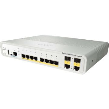 Cisco Catalyst Compact 3560CG-8PC-S - Pøepínaè - øízený - 8 x 10/100/1000 (PoE) + 2 x komb (WS-C3560CG-8PCS-RF) thumbnail