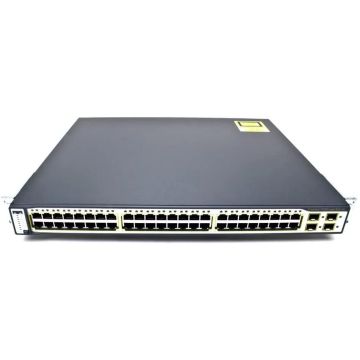 Cisco Catalyst 3750-48PS - Pøepínaè - L3 - øízený - 48 x 10/100 (PoE) + 4 x SFP - Lze mont (WS-C3750-48PS-S-RF) thumbnail