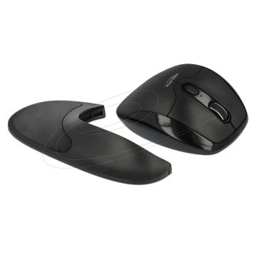 Delock Ergonomic - Vertikální my? - ergonomický - pravák - optický - 5 tlaèítka - bezdráto (12673) thumbnail