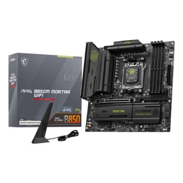 MSI MAG B850M MORTAR WIFI moederbord AMD B850 Socket AM5 micro ATX (MAG B850M MORTAR WIFI) thumbnail