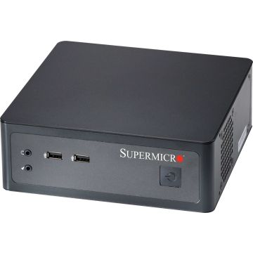 Super Micro Supermicro Gehäuse SuperChassis CSE-101I - Mini-ITX-Gehäuse für 1 Intel Core oder Atom CPU bis 45W TDP, externes Net (CSE-101I) thumbnail