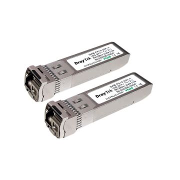 DrayTek DAM-FX10-20K-A 10G BiDi SFP+ Transceiver-Modul Single-Mode LC 2km (VDAM-FX10-20K-A+B-PAIR) (VDAM-FX10-20K-A+B-PAIR) thumbnail