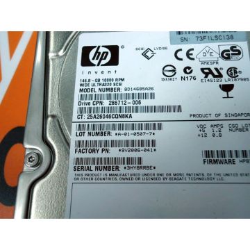 HP DRV, HD 146G U320 80P 10K-SGT (286712-006) thumbnail