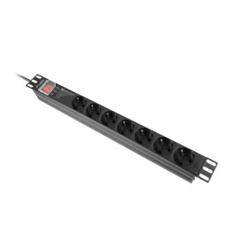 Lanberg Landberg PDU 1U 16A 2m 7 PDU-PRO- (PDU-PRO-07F-0200-BK) thumbnail