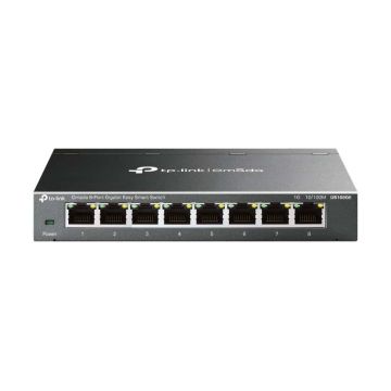 TP-Link Omada DS108GE netwerk-switch Unmanaged Gigabit Ethernet (10/100/1000) Zwart (DS108GE) thumbnail