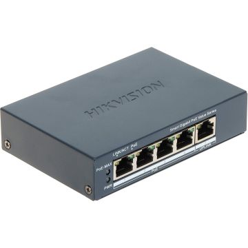 Hikvision DS-3E1505P-EI(O-STD) 4 Port Gigabit Smart POE Switch (DS-3E1505P-EI) thumbnail