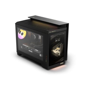 MSI MEG Vision X AI 2NVR7-236AT Intel Core Ultra 7 265K 64 GB DDR5-SDRAM 2 TB SSD NVIDIA GeForce RTX 5070 Ti Windows 11 Home Desktop PC Zwart (00B92111-236) thumbnail