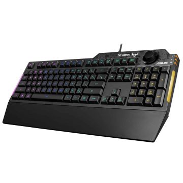 ASUS TUF Gaming K1 toetsenbord Gamen USB Zwart (90MP01X0-BKNA00) thumbnail