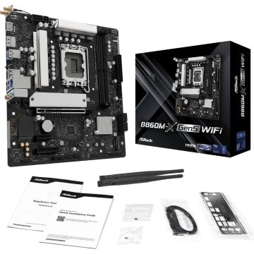 ASRock B860M-X Gen5 WiFi Mainboard (90-MXBSF0-A0UAYZ) thumbnail