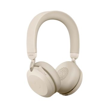Jabra Evolve2 75 Headset Draadloos Hoofdband Kantoor/callcenter USB Type-C Bluetooth Oplaadhouder Beige (27599-989-898) thumbnail