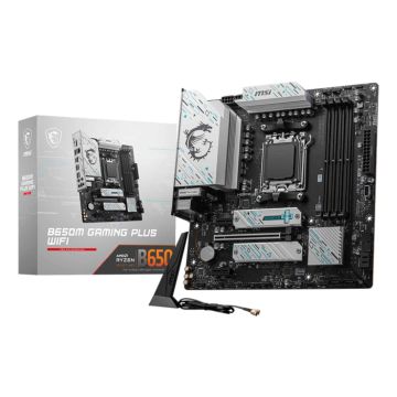 MSI B650M GAMING PLUS WIFI moederbord AMD B650 Socket AM5 micro ATX (B650M GAMING PLUS WIFI) thumbnail