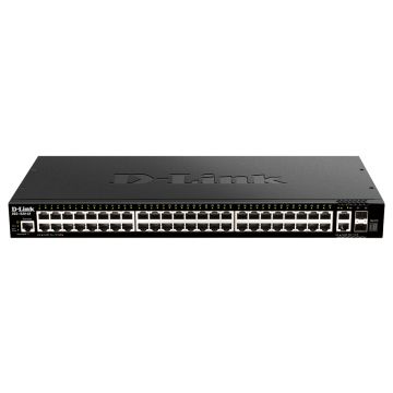 D-Link DGS-1520-52 netwerk-switch Managed L3 10G Ethernet (100/1000/10000) 1U Zwart (DGS-1520-52) thumbnail