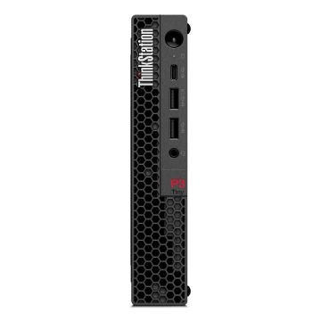 Lenovo ThinkStation P3 Tiny Intel® Core™ i5 i5-14600 32 GB DDR5-SDRAM 1 TB SSD NVIDIA RTX A400 Windows 11 Pro Mini PC Workstation Zwart (30H0009WGE) thumbnail
