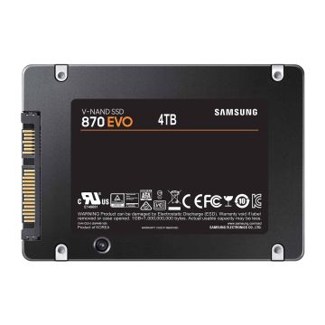 Samsung 870 EVO 4 TB 2.5" SATA III V-NAND MLC (MZ-77E4T0B/EU) thumbnail
