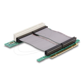 Delock Riser Karte PCI 32-Bit > PCI 32-Bit mit flexiblem Kabel 7 cm links gerichtet (41793) thumbnail