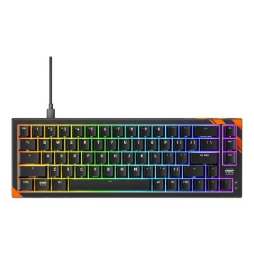 CHERRY K5 PRO TMR COMPACT toetsenbord Gamen USB QWERTY Amerikaans Engels Zwart, Oranje (G8E-24200LACAUS-2) thumbnail