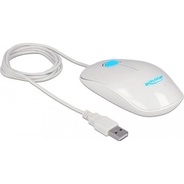 Delock Optische 3-Tasten LED Maus USB Typ-A weiß (12537) thumbnail
