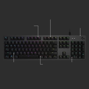 Logitech LOGI G512 Carbon GX Red (US) (920-009370) thumbnail