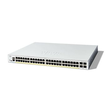 Cisco Catalyst 1300X-48P-4X - Switch - L3 - managed - 4 x 10 Gigabit SFP28 + 48 x 10/100/1000 (PoE+) - an Rack montierbar - PoE+ (C1300X-48P-4X) thumbnail