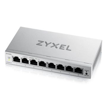Zyxel GS1200-8V3 Managed L2 Gigabit Ethernet (10/100/1000) Desktop Grijs (GS1200-8V3-EU0101F1F) thumbnail