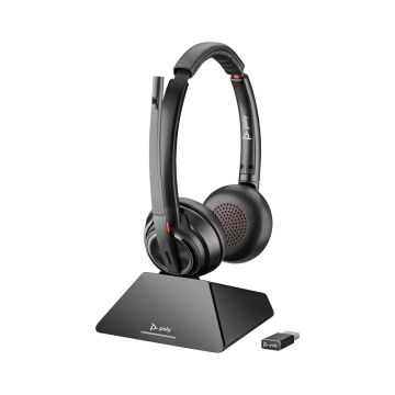 HP Poly Savi 8220 UC Microsoft Teams Certified DECT 1880-1900 MHz USB-A Headset (209214-02) thumbnail