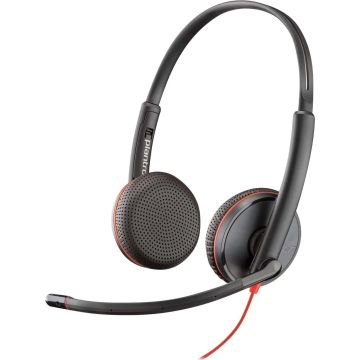 HP Poly Poly Blackwire 3325 - 3300 Series - Headset - On-Ear - kabelgebunden - USB, 3,5 mm Stecker (213938-01) (213938-01) thumbnail
