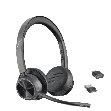 HP Poly Poly Voyager 4300 UC Series 4320 - Headset - On-Ear - Bluetooth - kabellos - USB-A - Geräuschisolierung - Zoom Certified (218476-01) thumbnail