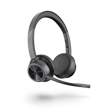 HP Poly Poly Voyager 4300 UC Series 4320 - Headset - On-Ear - Bluetooth - kabellos - USB-C - Geräuschisolierung - Zoom Certified (218478-01) thumbnail