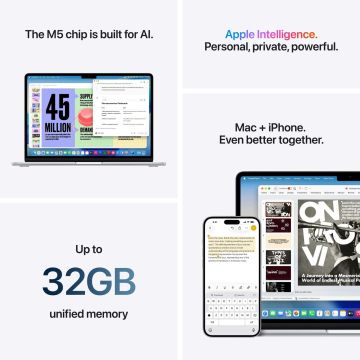 Apple MacBook Air 13 M5/10C CPU 8C GPU/16GB/512GB SSD - Blue (MDHH4ZE/A) thumbnail