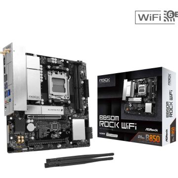 ASROCK B850M Rock WiFi 7 DDR5 AM5 retail (90-MXBU70-A0UAYZ) thumbnail