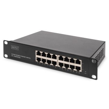 Digitus 10inch Gigabit Ethernet Switch - 16-Port - Unmanaged (DN-80115-1) thumbnail