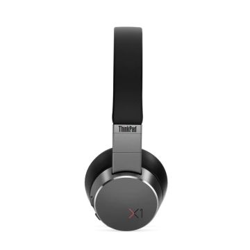 Lenovo ThinkPad X1 Hoofdtelefoons Bedraad en draadloos Hoofdband Oproepen/muziek Bluetooth Zwart, Grijs, Zilver (4XD0U47635) thumbnail