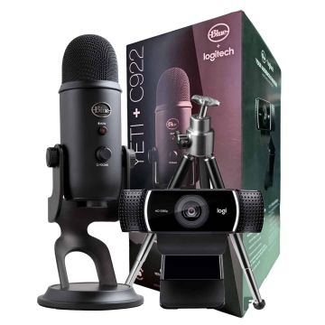 LOGITECH, YETI/C922 BNDL - BLACKOUT - EMEA (988-000485) thumbnail
