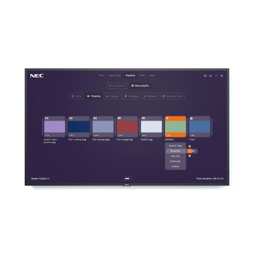 NEC MultiSync P495-MPi4 Digitale signage flatscreen 124,5 cm (49") IPS 700 cd/m² 4K Ultra HD Zwart Type processor 24/7 (60005377) thumbnail