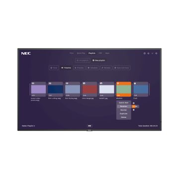 NEC MultiSync P555-MPi4 139,7 cm (55") LCD 700 cd/m² 4K Ultra HD Zwart Type processor 24/7 (60005378) thumbnail