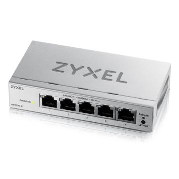 Zyxel GS1200-5V3 Managed L2 Gigabit Ethernet (10/100/1000) Desktop Grijs (GS1200-5V3-EU0101F1F) thumbnail