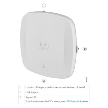 Cisco Refurb/Catalyst 9166IAPW6Etriband4x4XORw (CW9166I-ROW-RF) thumbnail