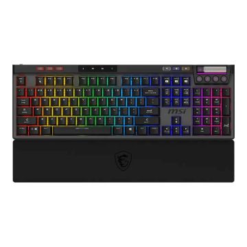 MSI STRIKE PRO WIRELESS toetsenbord Gamen USB + Bluetooth QWERTY Amerikaans Engels Zwart (S11-43DE209-CLA) thumbnail