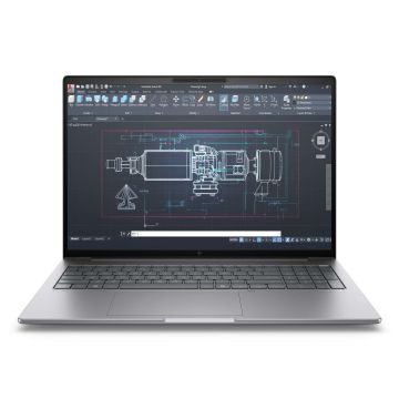HP ZB8G1i16 U7 255H 16 64GB/1T PC Intel Intel Core Ultra 7 Mobiel werkstation 40,6 cm (16") WQXGA DDR5-SDRAM 1 TB SSD NVIDIA RTX 500 Ada Wi-Fi 7 (802.11be) Windows 11 Pro AI Workstation, AI PC Zilver QWERTY