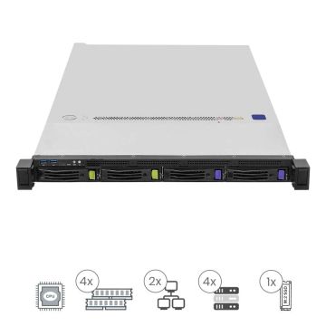 ASRock Barebone 1U Single Sockel AM5 1U4L2E-B650 RPSU (1U4L2E-B650 RPSU) thumbnail