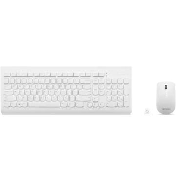 Lenovo GX30W75336 toetsenbord Inclusief muis Universeel USB + Bluetooth QWERTY Wit (GX30W75336) thumbnail